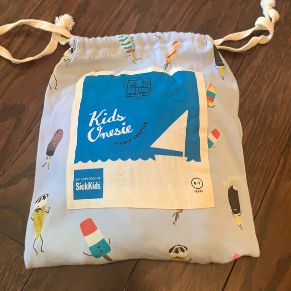 Kids Icecream Print Onesie PJ’s NWT by Arborist - Picture 3 of 6